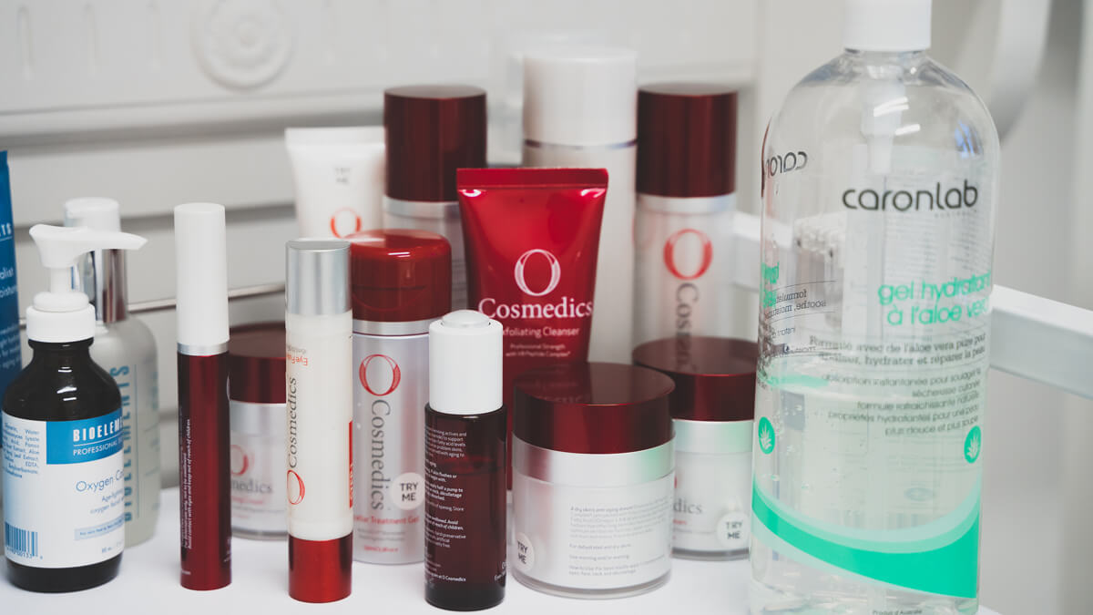 O Cosmedics skincare products